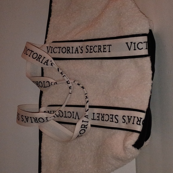 Victoria's Secret Black and Cream Tote - Picture 3 of 4